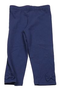 Tmavomodré crop legíny s mašlemi Impidimpi