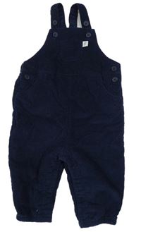 Tmavomodré podšité laclové manšestráky John Lewis