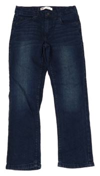 Tmavomodré slim rifle Levi´s
