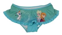 Zeleno-modré plavkové kalhotky s volánky - Frozen Disney