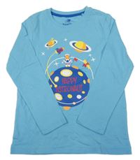 Světlemodré triko s planetami Lupilu