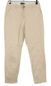 Dámské světlerůžové plátěné chino kalhoty Primark 