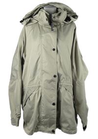 Dámská béžová šusťáková jarní funkční parka s kapucí Quechua 