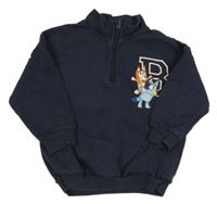 Tmavomodrá mikina s Bluey 