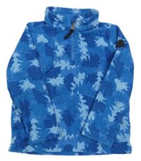 Modrá fleecová mikina s listy Tog24