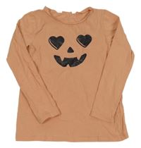 Světlerůžové triko se smajlíkem H&M