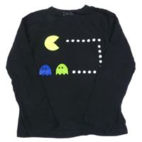 Černé triko Pac-Man 