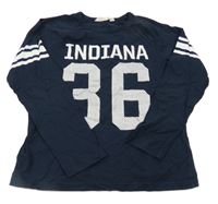 Tmavomodré triko s číslem H&M