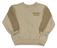 Béžová mikina s nápisem H&M