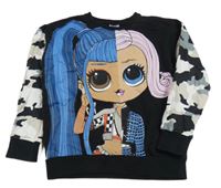 Černá mikina s army rukávy - L.O.L. Surprise