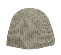 Šedá melírovaná vlněná čepice