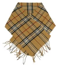 Béžovo-černo-červená kostkovaná šála 