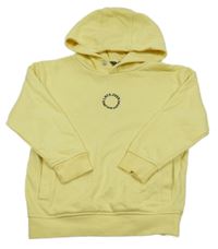 Žlutá mikina s nápisem a kapucí George