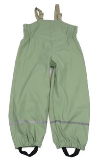 Světlezelené nepromokavé laclové kalhoty Kiki&Koko