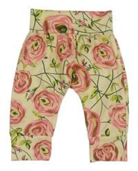 Žluté květované tepláky