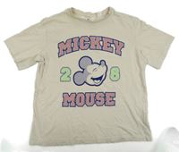 Béžové tričko s Mickeym H&M