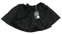 Černá saténová sukně s mašlí Cherokee