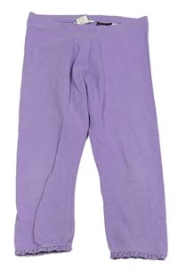 Levandulové capri legíny s krajkou H&M