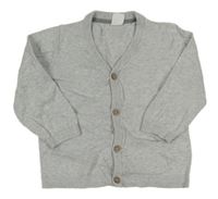 Šedý propínací svetr H&M