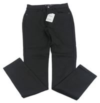 Nové - černé koženkové skinny kalhoty Denim Co. 