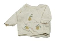 Smetanová mikina s hruškami H&M