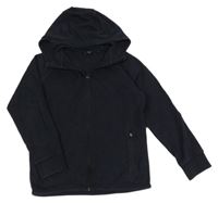 Tmavomodrá propínací mikina s kapucí Next