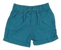 Modré plátěné kraťasy M&Co. 