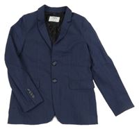 Tmavomodré proužkované sako Zara 