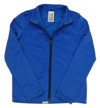 Safírová sportovní thermo propínací mikina Decathlon 