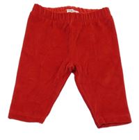 Červené sametové tepláky Prenatal 