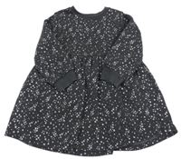 Šedé teplákové šaty s hvězdičkami F&F