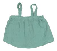 Mátový mušelínový halenkový top Kiki&Koko