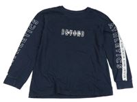 Tmavomodré melírované mikinotriko s nápisy George