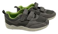 Šedo-zelené textilno/koženkové botasky alive vel. 35