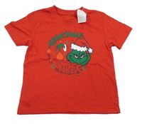 Nové - červené vánoční tričko s Grinchem 