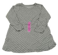 Nové - šedé melírované šaty s hvězdičkami name it.