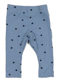 Modré puntíkaté legíny PRIMARK