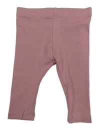 Starorůžové žebrované legíny Next