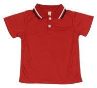 Červené sportovní polo tričko 