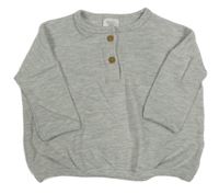 Šedá melírovaná mikina Next