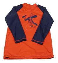 Červeno-tmavomodré UV triko se Spider-manem MARVEL