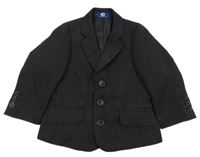 Černé pruhované sako DUCK&DODGE