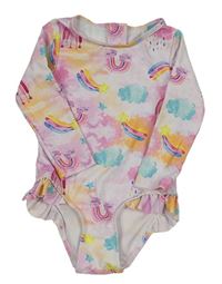 Růžovo-barevné UV body s duhami