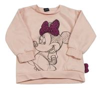 Růžová mikina s Minnie Primark