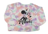Bílo-barevná batikovaná mikina s Minnie Primark