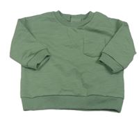Khaki mikina s kapsou