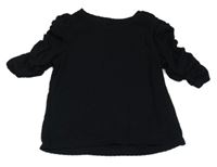 Černé žebrované tričko Old Navy