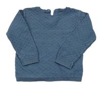 Tmavomodrý vzorovaný svetr Matalan