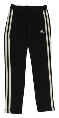 Černé sportovní funkční legíny s logem Adidas