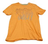 Oranžové tričko s nápisem Tom Tailor